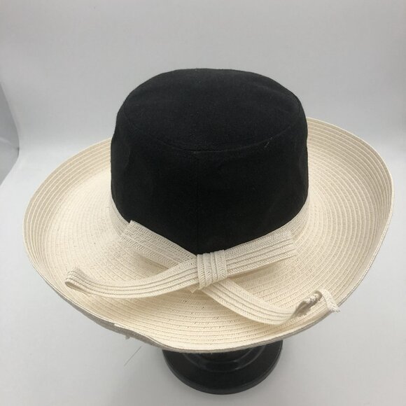 Magid Hats Black & Ivory Wide Brim Hat | 100% Paper Straw | Elegant Derby Church main image 7